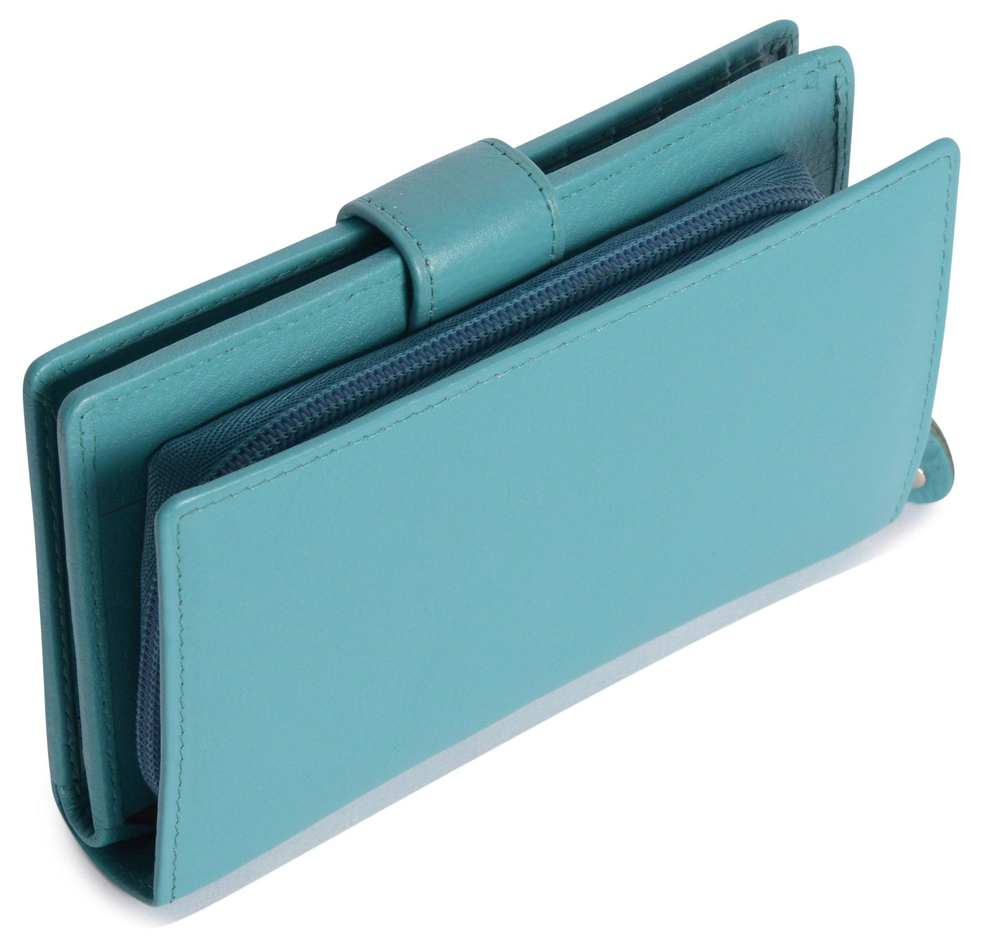 Mid-Size Leather Purse Wallet "Holly" – Handmade by Saddler | RFID Protected & Gift Boxed