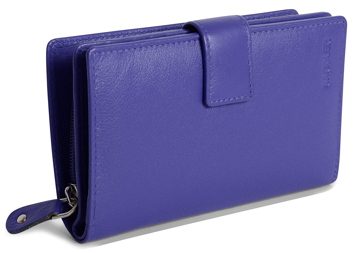 Mid-Size Leather Purse Wallet "Holly" – Handmade by Saddler | RFID Protected & Gift Boxed