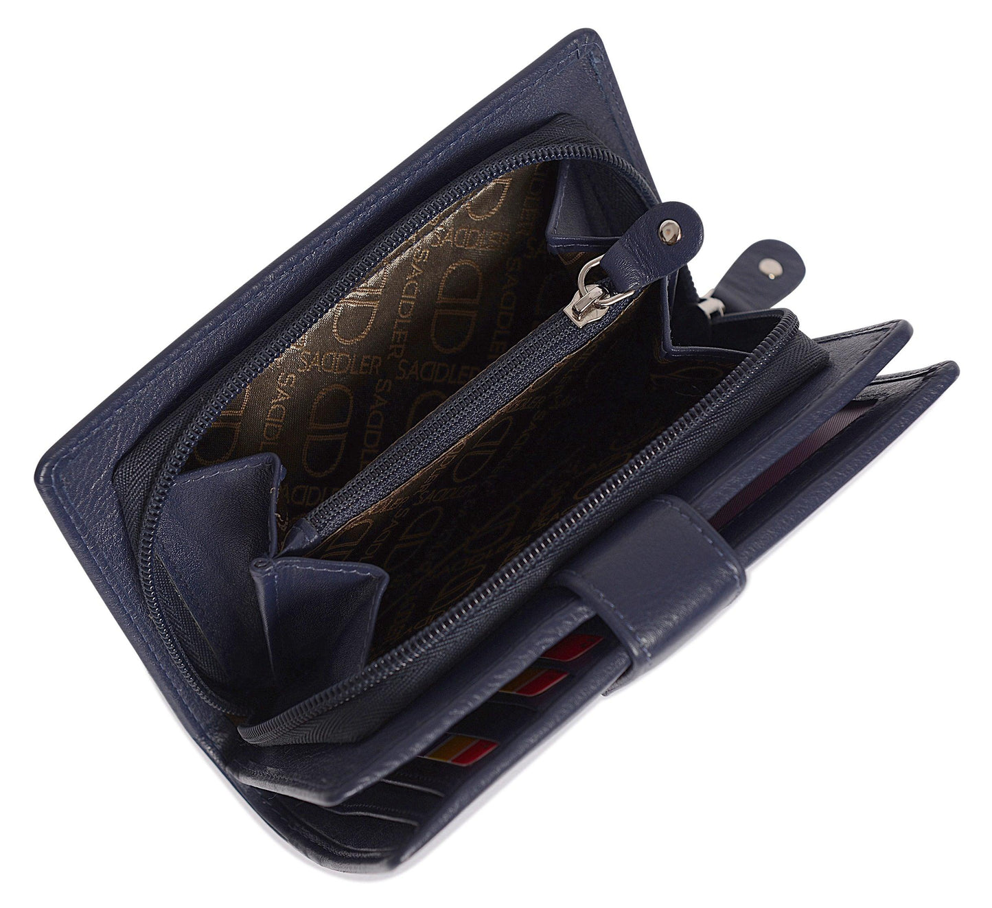 Mid-Size Leather Purse Wallet "Holly" – Handmade by Saddler | RFID Protected & Gift Boxed
