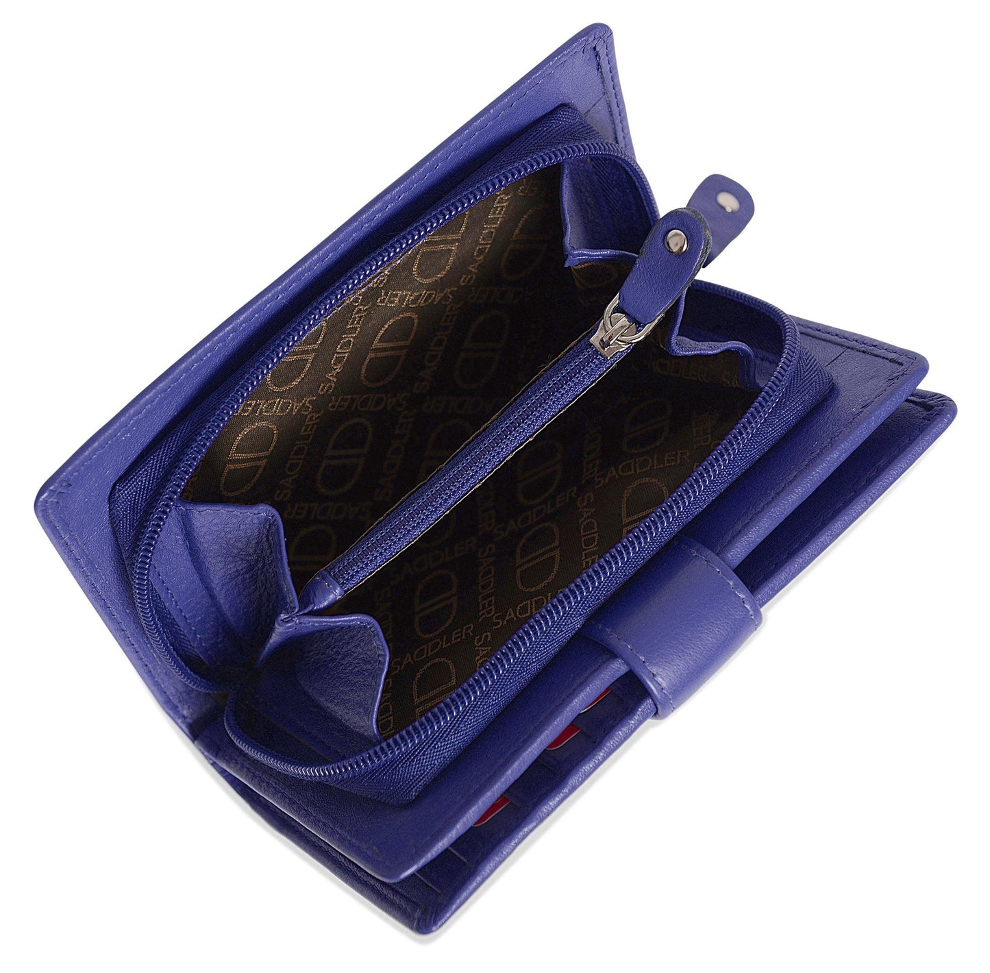 Mid-Size Leather Purse Wallet "Holly" – Handmade by Saddler | RFID Protected & Gift Boxed