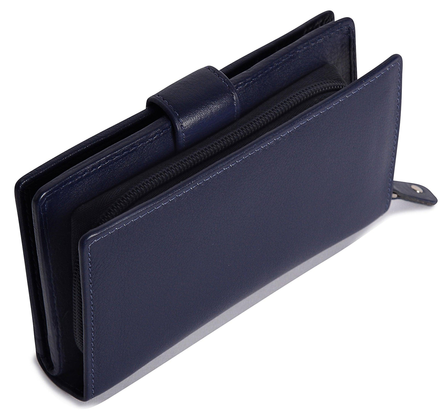 Mid-Size Leather Purse Wallet "Holly" – Handmade by Saddler | RFID Protected & Gift Boxed