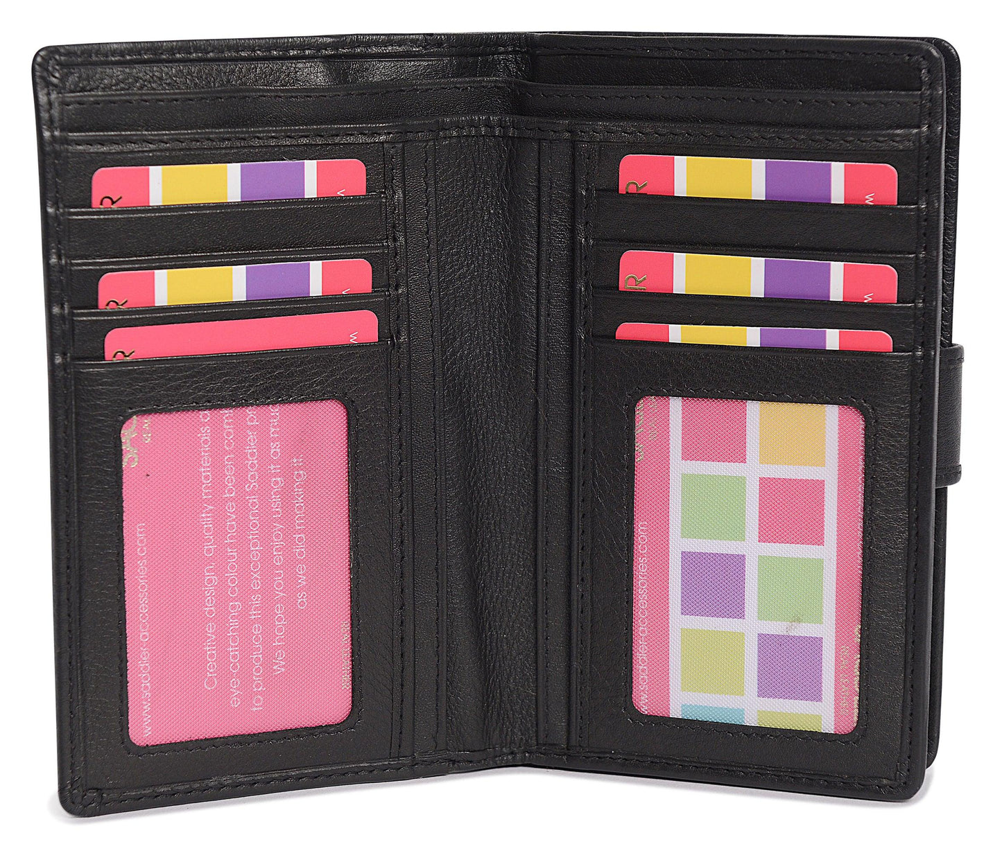 Mid-Size Leather Purse Wallet "Holly" – Handmade by Saddler | RFID Protected & Gift Boxed
