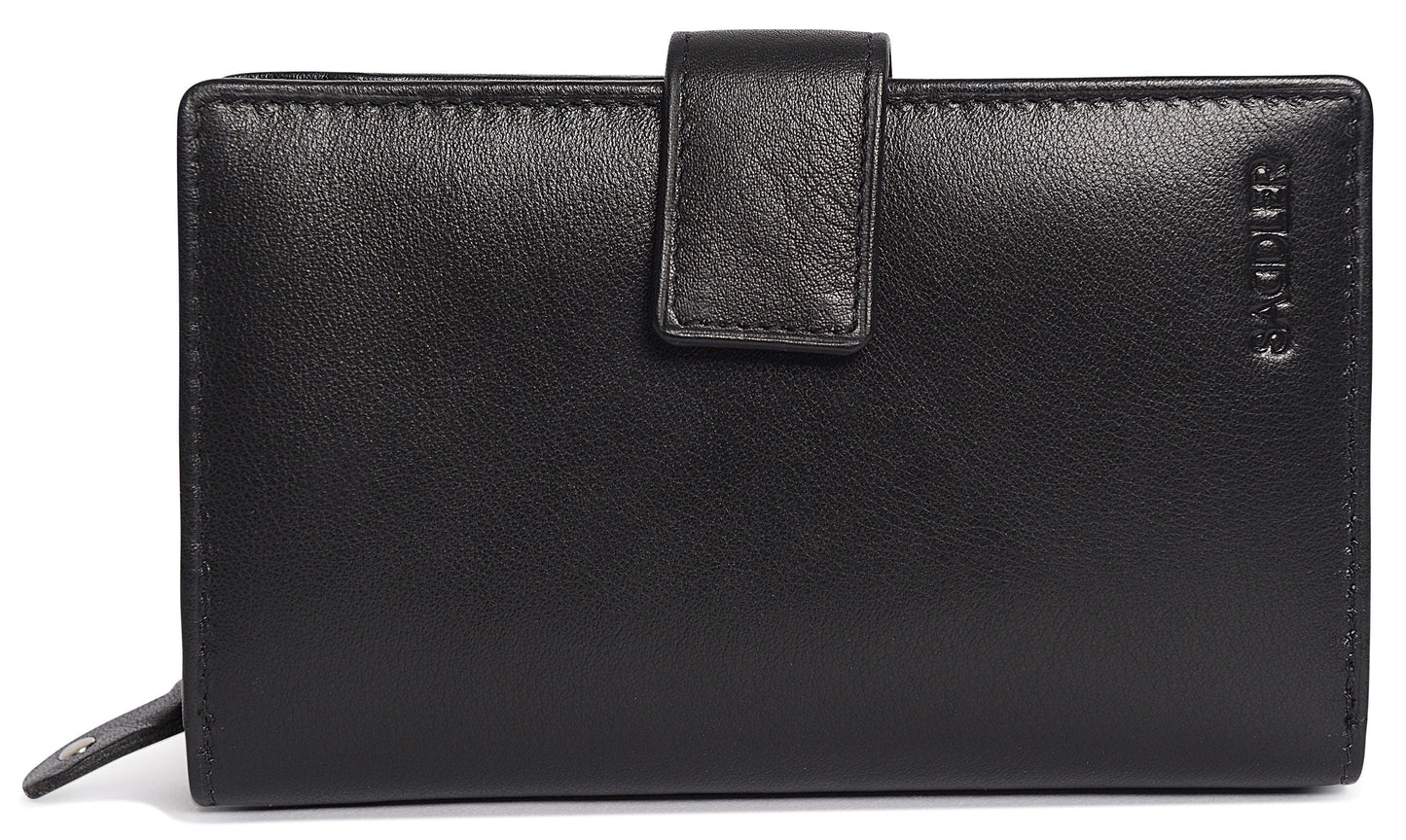 Mid-Size Leather Purse Wallet "Holly" – Handmade by Saddler | RFID Protected & Gift Boxed