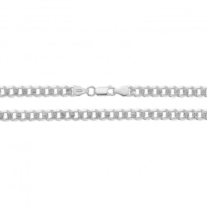 Acotis Silver Curb Pave Chain G1093
