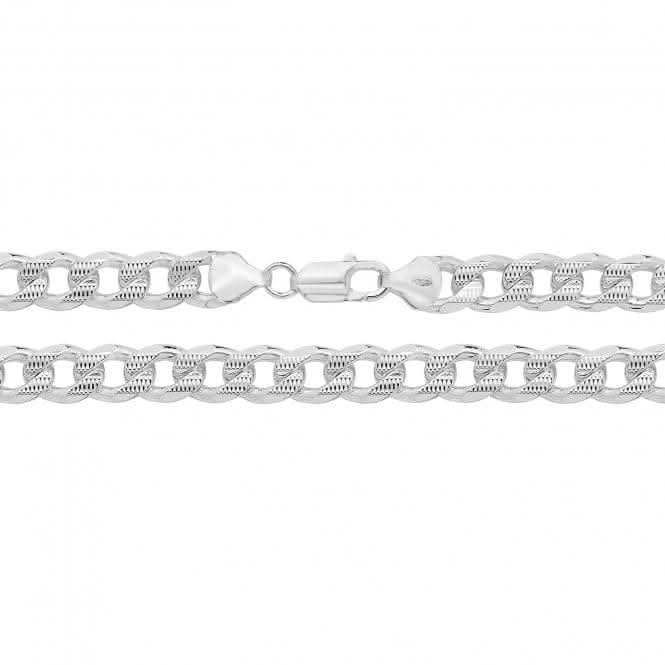 Acotis Silver Curb Pave Chain G1111
