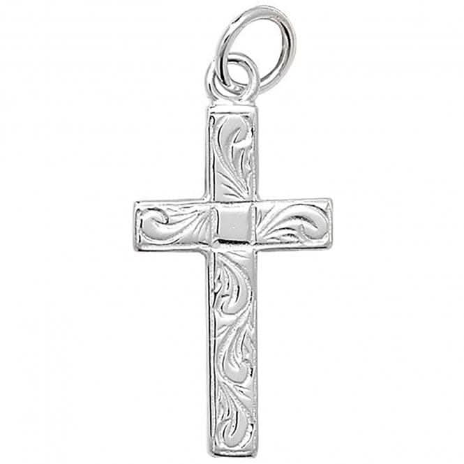 Acotis Silver Pendant Engraved Cross G6791