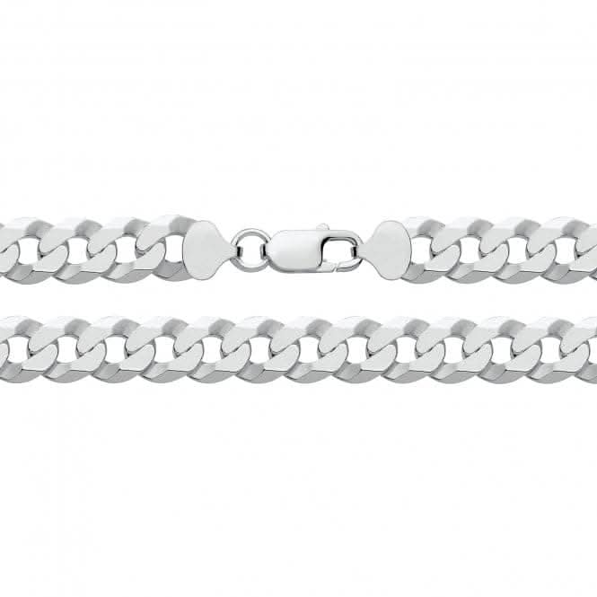Acotis Silver Chain Flat Bevelled Curb G1356