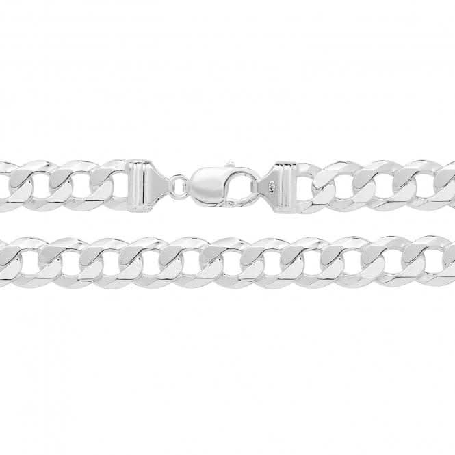 Acotis Silver Chain Flat Curb G1164