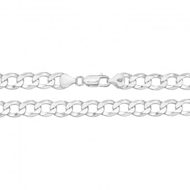 Acotis Silver Chain Flat Open Curb G1158