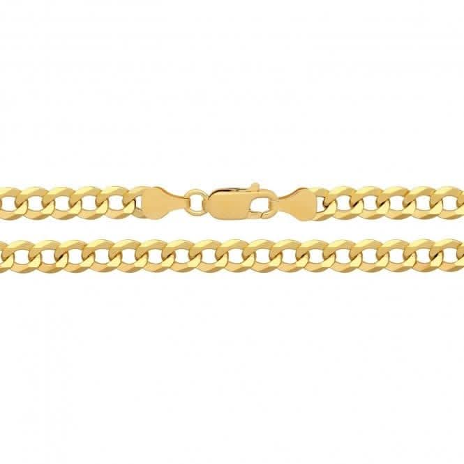 Acotis Silver Flat Curb Gold Plated G1402GP