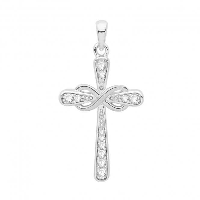 Acotis Silver Cross Rhodium Plated G61113