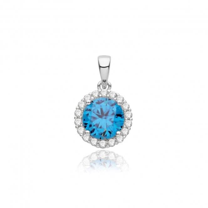 Acotis Silver Pendant Rhodium Plated Zirconia G61123