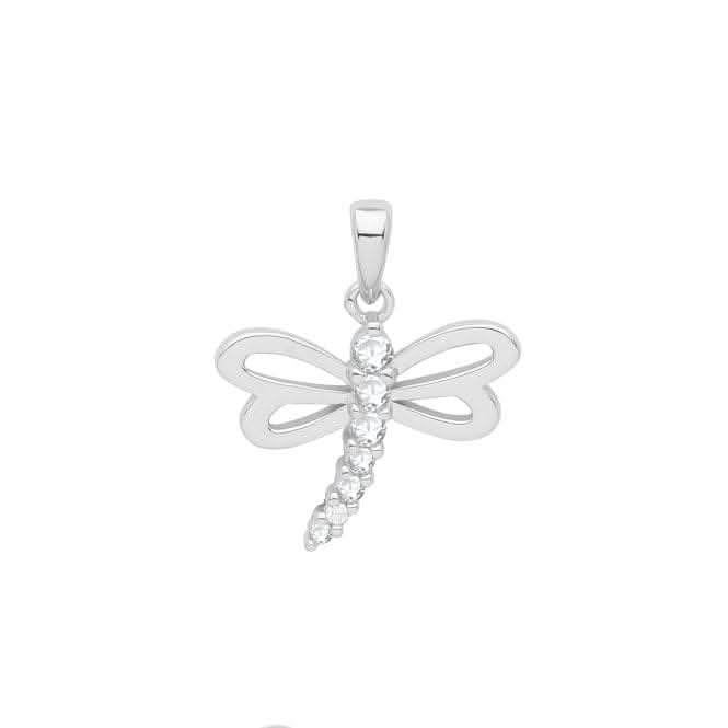 Acotis Silver Charm Rhodium Zirconia Set Dragon Fly G61071