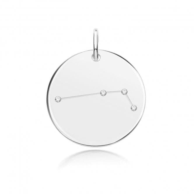 Acotis Silver Zodiac Rhodium Constellation Aries G61100