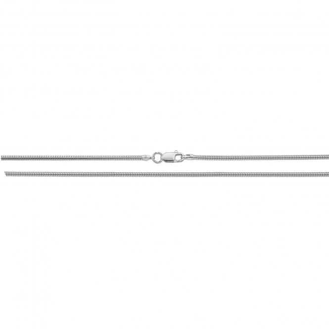 Acotis Silver Chain Round Snake G1052