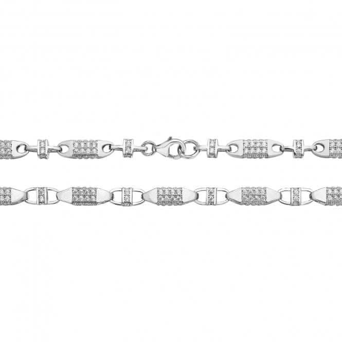Acotis Silver Chain Zirconia Block G1239CZ