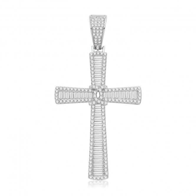Acotis Silver Pendant Zirconia Cross G61142