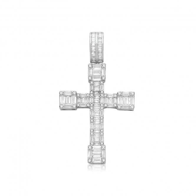Acotis Silver Pendant Zirconia Cross G61145