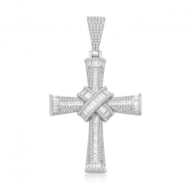 Acotis Silver 925 Cross with Zirconia Stones Pendant G61162