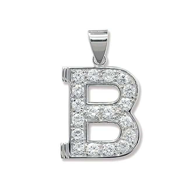 Acotis Silver Pendant Zirconia Initial G6127/B