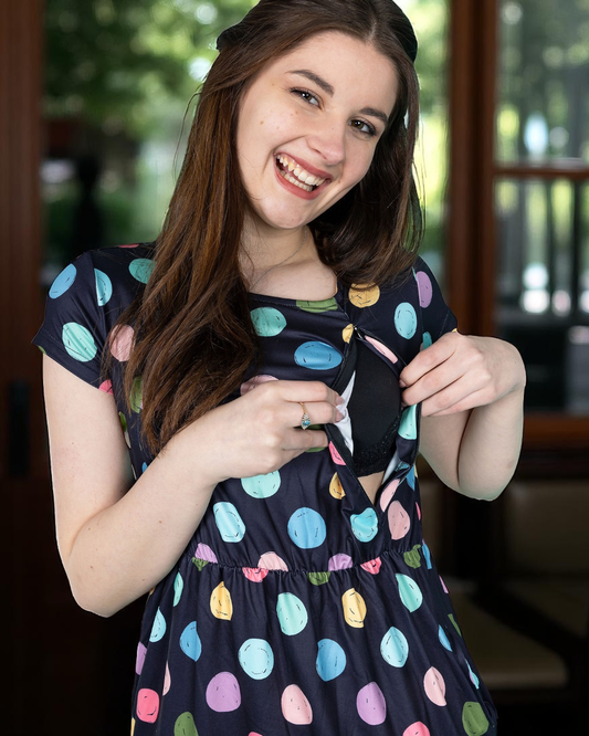 The Knee Length Breastfeeding Dress - Shona Spot