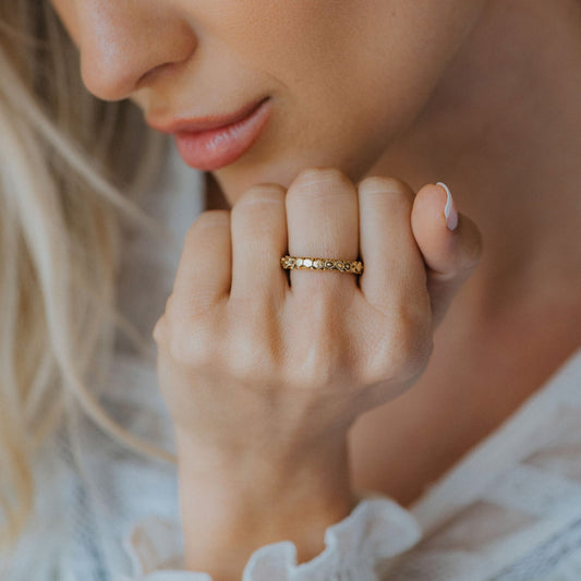 Everyday Gold Goddess Inspired Ring - Hebe