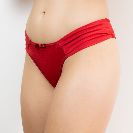 Morning Glory Women's Brazilian Knickers In Red