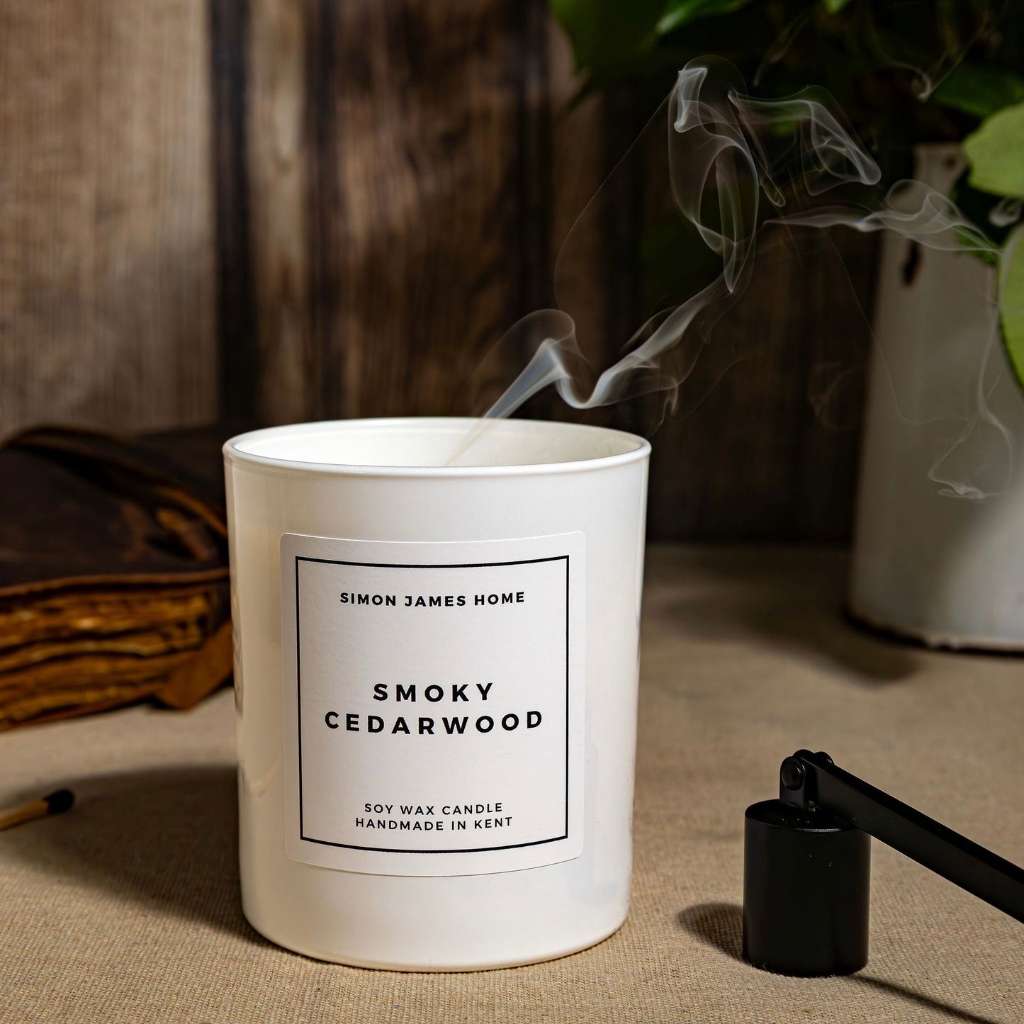 Smoky Cedarwood Handmade Soy Wax Candle