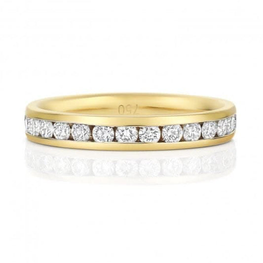 Wedding Band 18ct Gold Diamond Eternity Ring WQ237/I