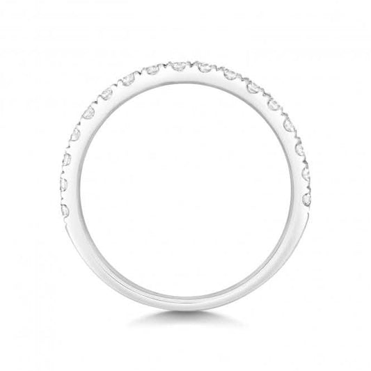 Wedding Band  18ct Gold Diamond Half Eternity Ring WQ253W/I