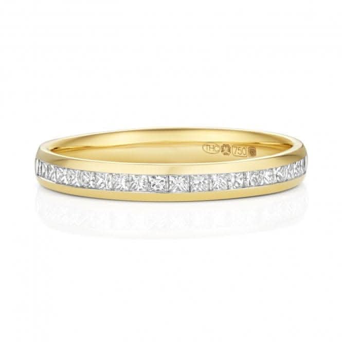 Wedding Band 18ct Gold Diamond Pcut Eternity Ring WQ235/I