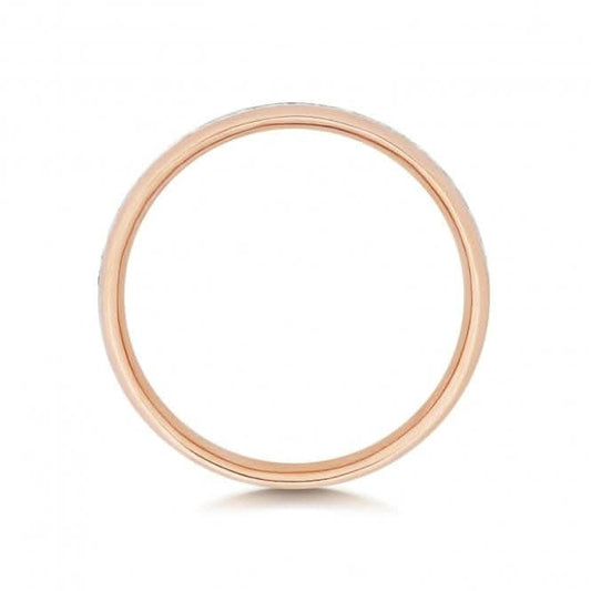 Wedding Band 18ct Rose Gold Diamond Eternity Ring WQ230R/I