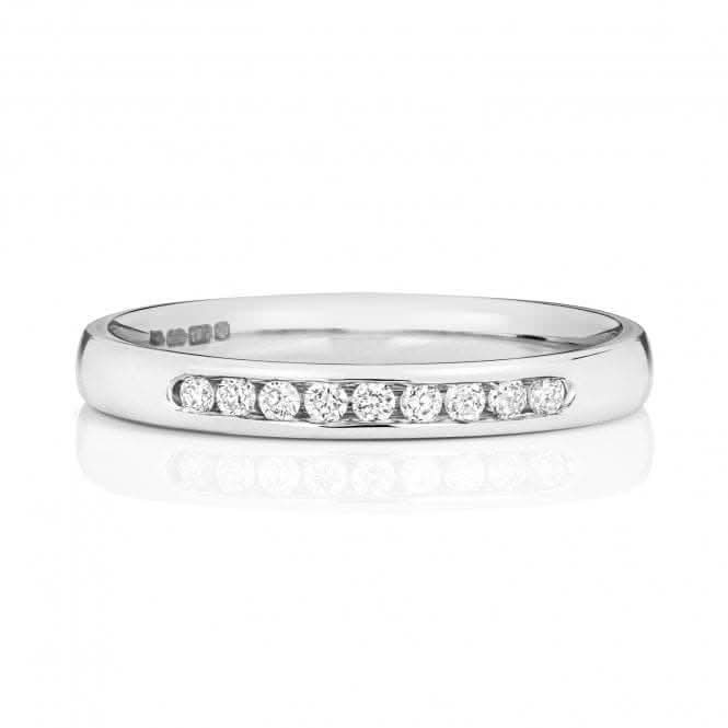 Wedding Band 18ct White Gold Diamond Eternity Ring WQ218W/I