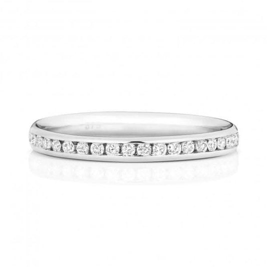 Wedding Band 18ct White Gold Diamond Eternity Ring WQ228W/I