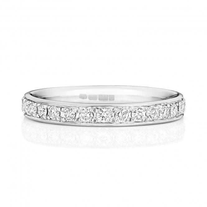 Wedding Band 18ct White Gold Diamond Eternity Ring WQ234W/I