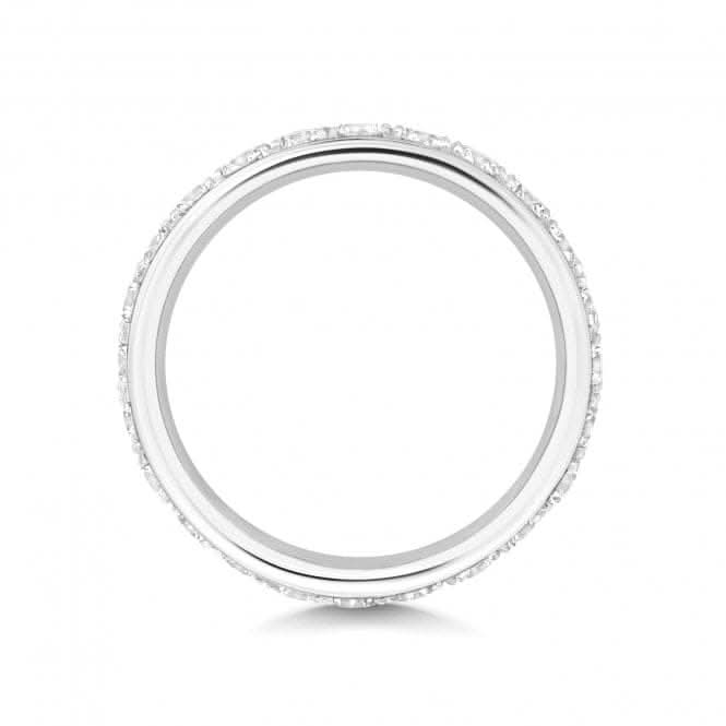 Wedding Band 18ct White Gold Diamond Eternity Ring WQ256W/I