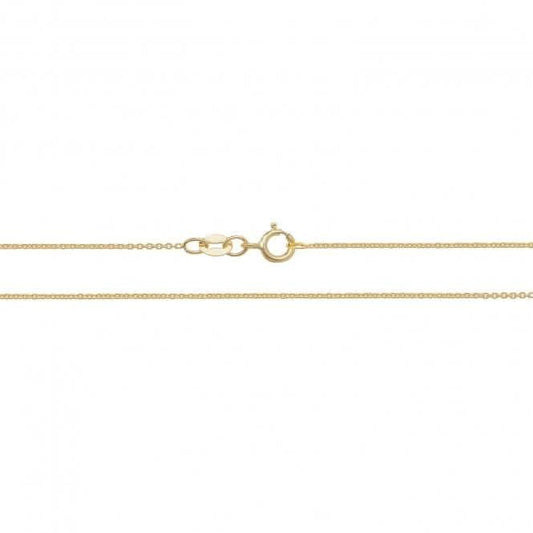 18K Yellow Gold Lightweight Cable Chain CQ430