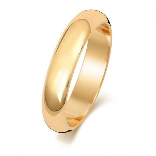Wedding Band 18K D Shape 4mm-1.2 Wedding  Ring WQ104L