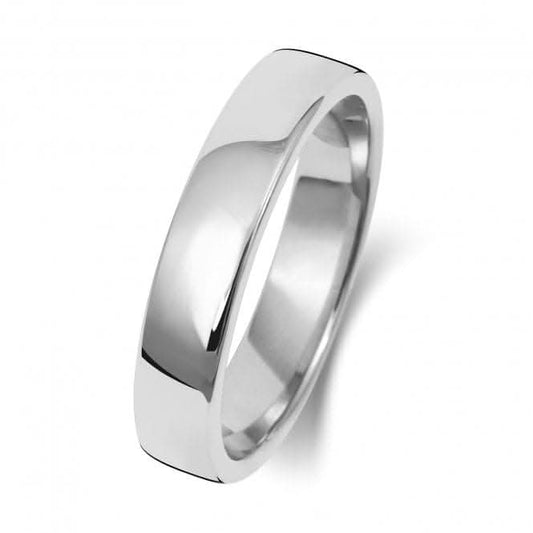 Wedding Band 18K Soft Court 4mm-1.75 Wedding  Ring WQ134WH