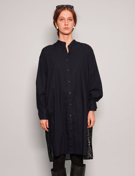 Party Back Short Collar Dress Shirt
