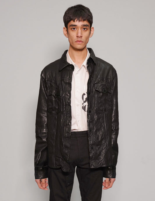 IMMORTAL Leather Patch Jacket