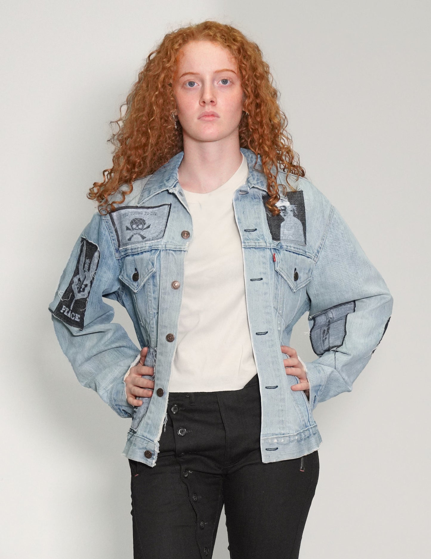 Vintage Patched Denim Jacket