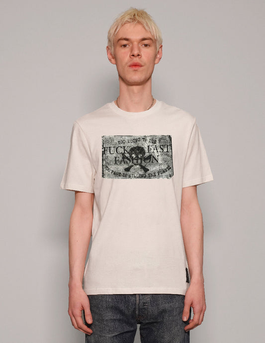 F*ck Fast Fashion T-Shirt in Ecru