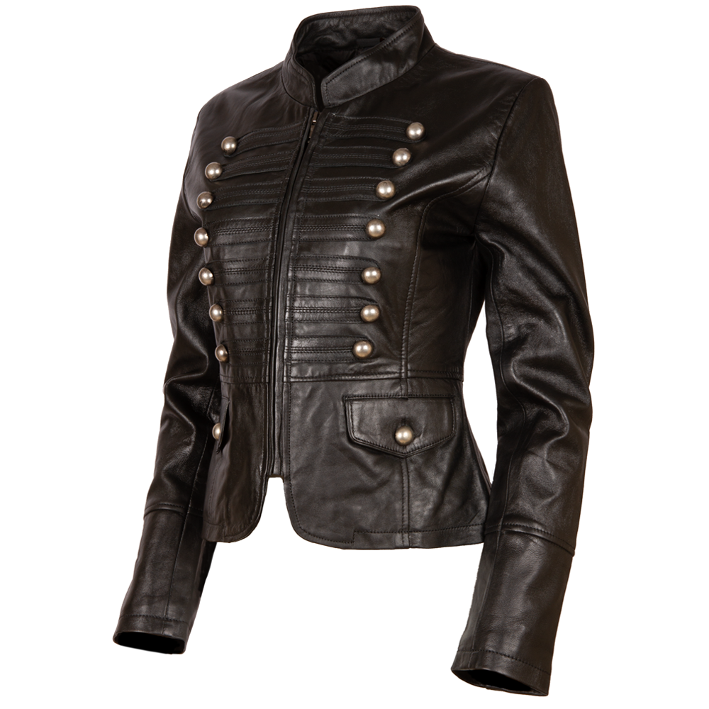 T5J4 Women’s Military Parade Jacket - Black