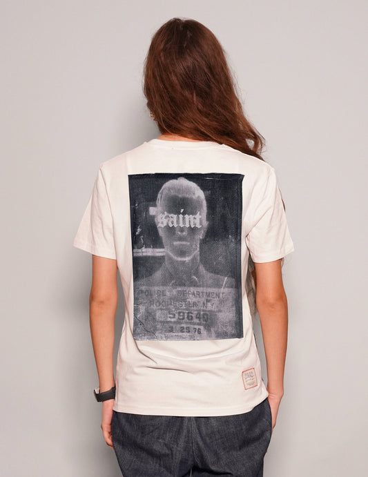 ST Patched Logo T-Shirt in Ecru