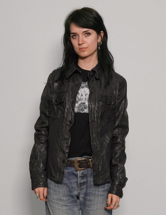 Immortal Leather Jacket in Black