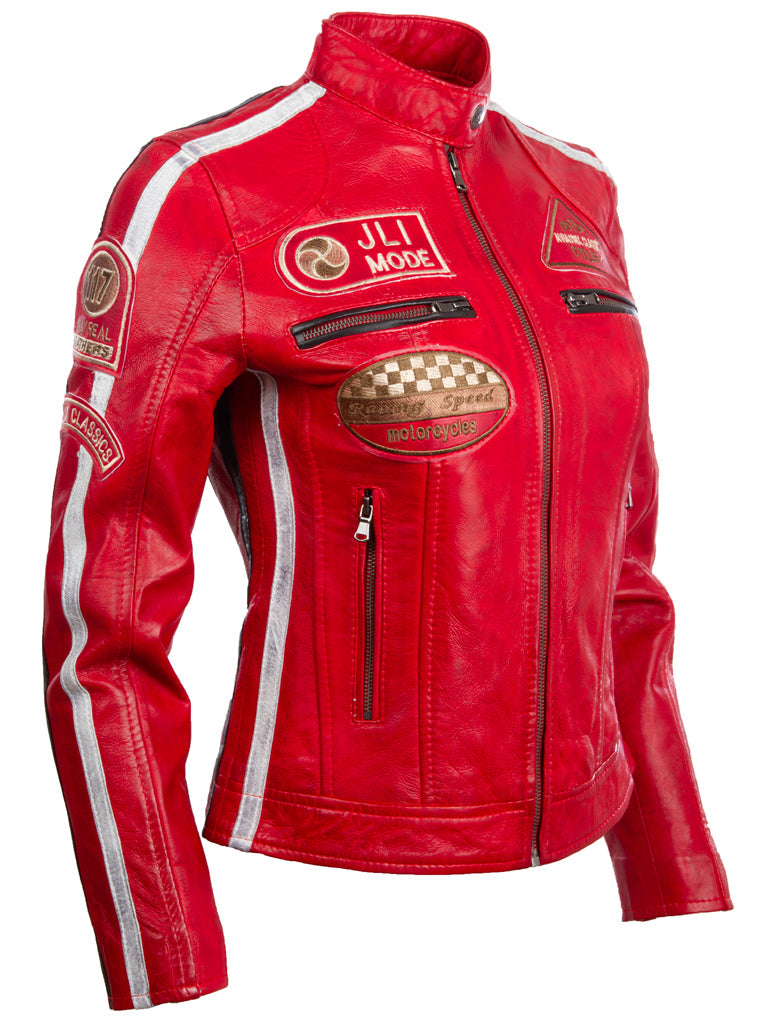 QOOC Women's Racing Biker - Red