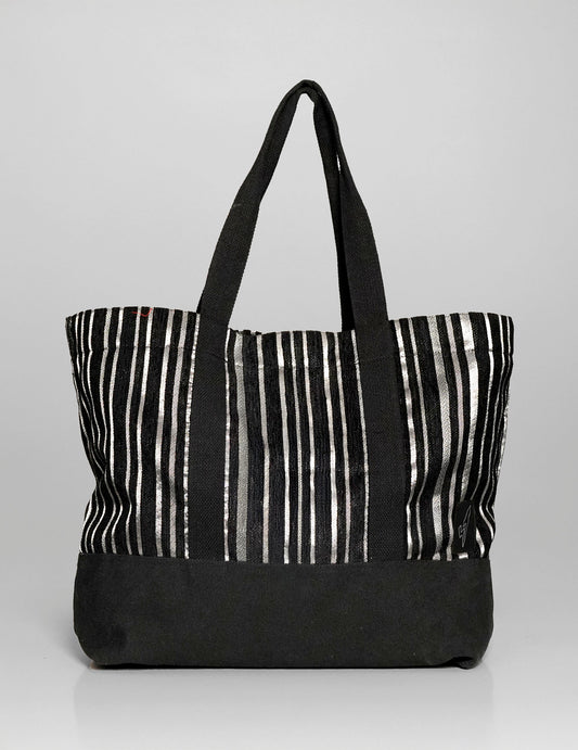 ST Holdall Bag - Cotton & Velvet Jacquard Stripe
