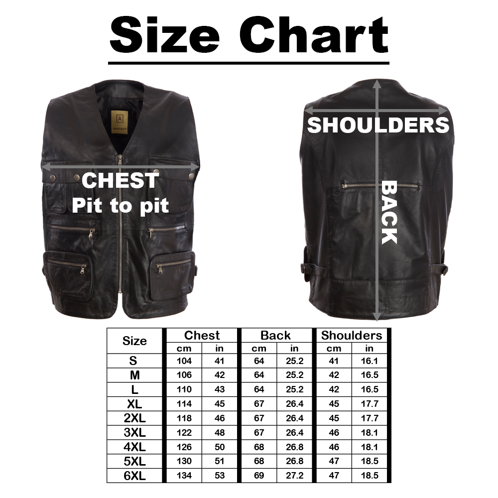 TJUP Men's Hunter Waistcoat - Black Cow Hide