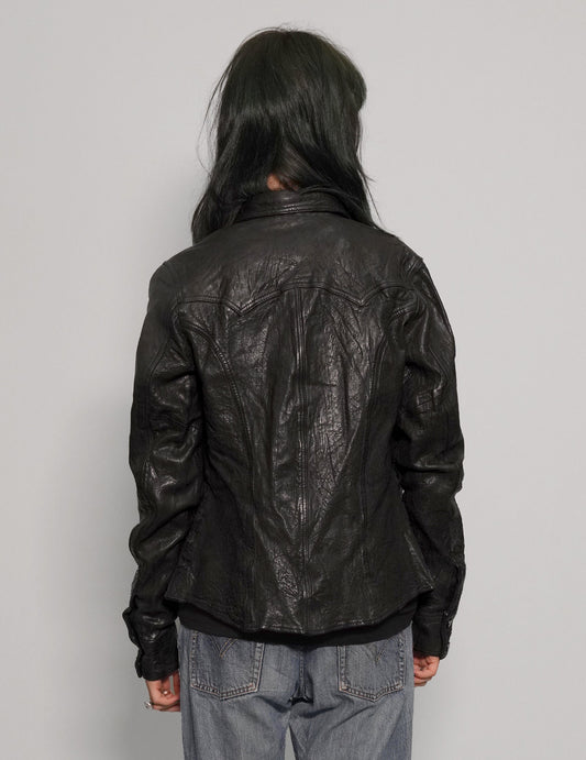 Immortal Leather Jacket in Black